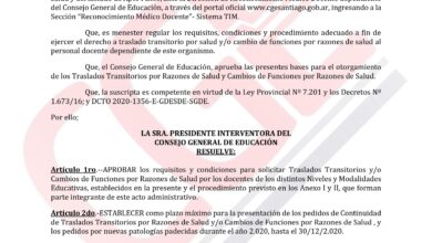 Photo of Resolución N° 556/2020