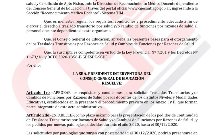 Photo of Resolución N° 556/2020